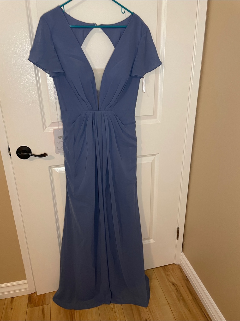 JJs House Slate Blue V-Neck Maxi Dress